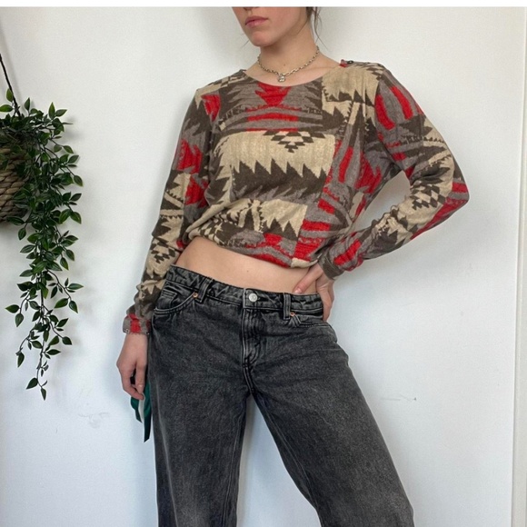 Lauren Ralph Lauren Sweaters - Lauren Ralph Lauren Sweater XL Aztec Tribal Southwestern Western Print Cotton